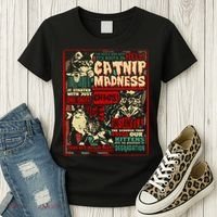 Catnip Madness Cute Kitten Cat Lover Gift For Cat Owners Women's T-Shirt thumb 3