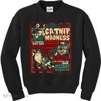 Catnip Madness Cute Kitten Cat Lover Gift For Cat Owners Kids Sweatshirt thumb 0