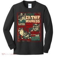 Catnip Madness Cute Kitten Cat Lover Gift For Cat Owners Kids Long Sleeve Shirt thumb 0