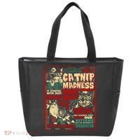 Catnip Madness Cute Kitten Cat Lover Gift For Cat Owners Tote Bag thumb 0