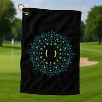 Code Mandala Css Golf Towel thumb 1