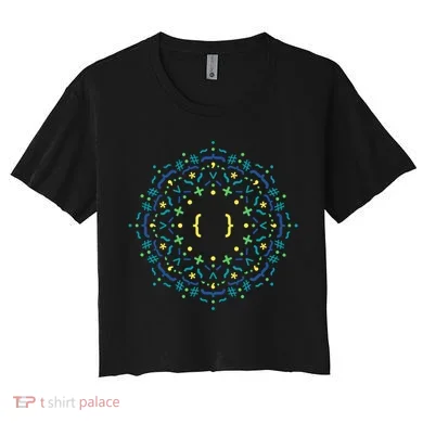 Code Mandala Css Women's Crop Top Tee