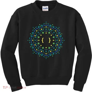 Code Mandala Css Kids Sweatshirt