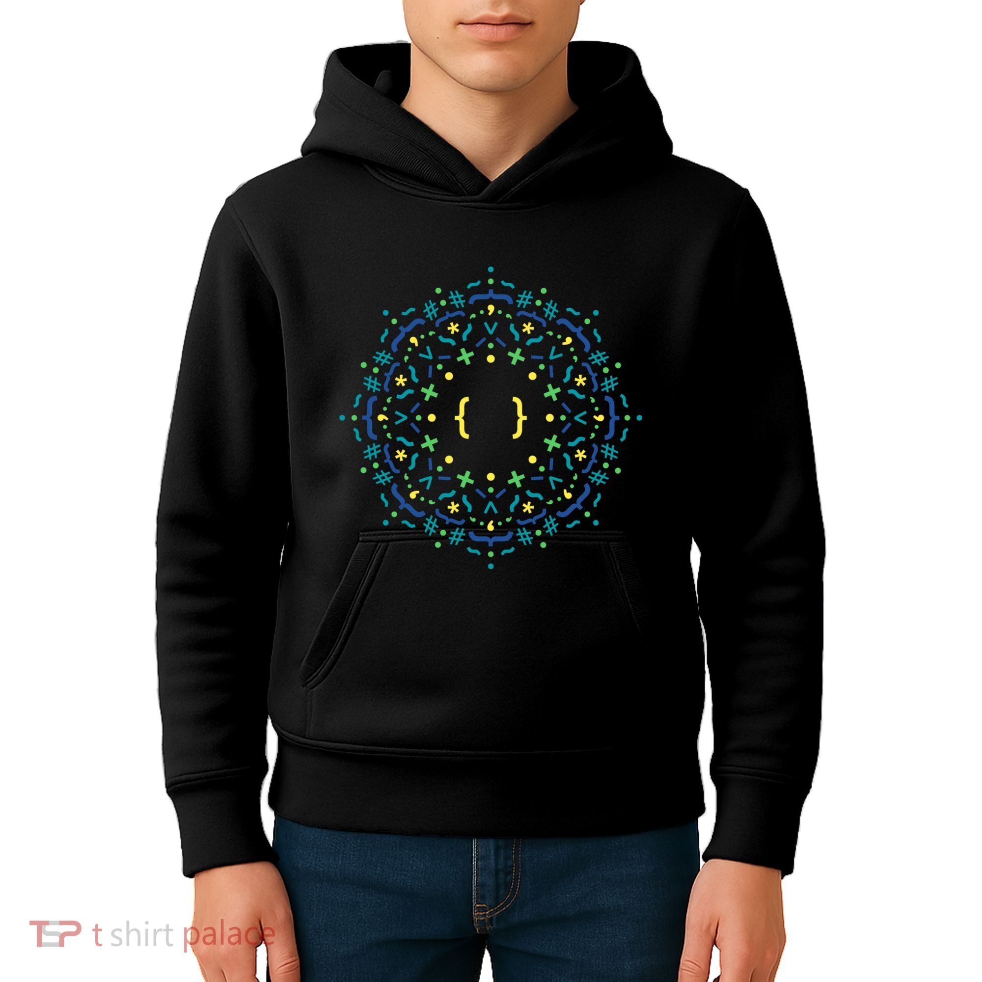Code Mandala Css Kids Hoodie