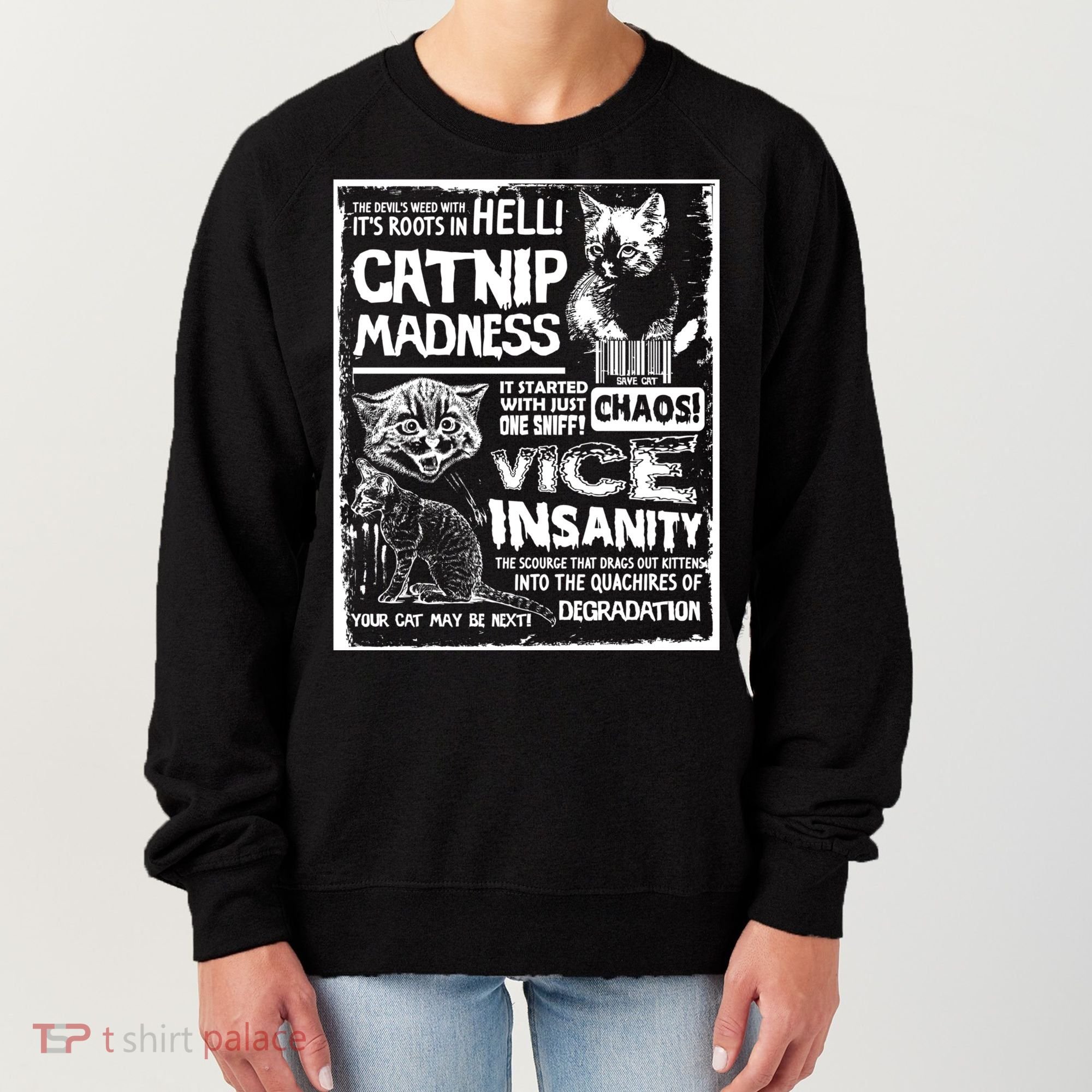 Catnip Madness Cute Kitten Cat Lover Gift For Cat Owners Women's Sweatshirt