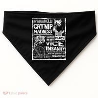 Catnip Madness Cute Kitten Cat Lover Gift For Cat Owners USA-Made Doggie Bandana thumb 0