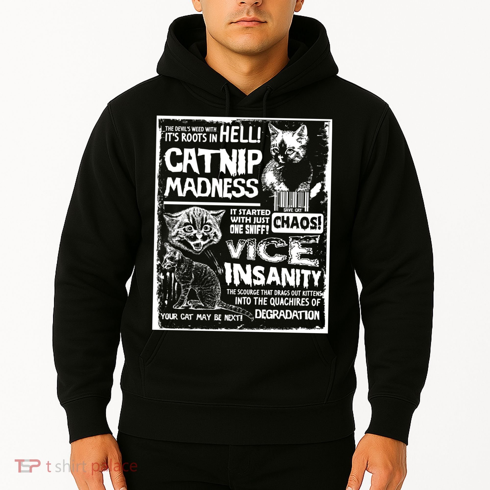 Catnip Madness Cute Kitten Cat Lover Gift For Cat Owners Hoodie