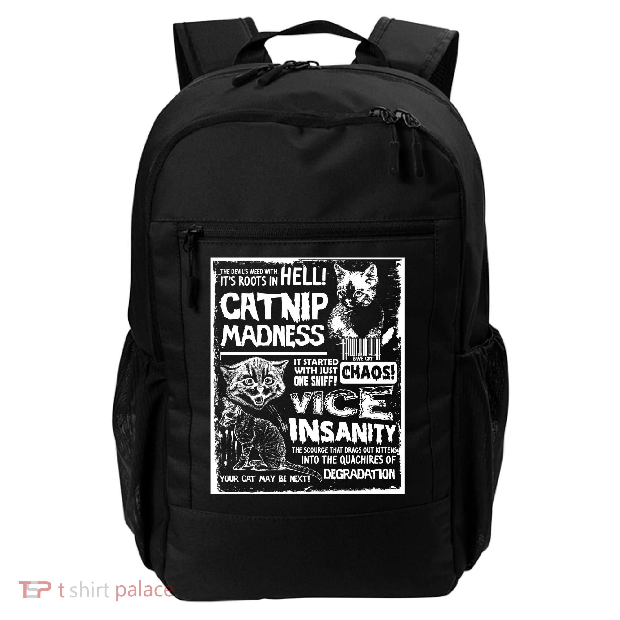 Catnip Madness Cute Kitten Cat Lover Gift For Cat Owners Backpack