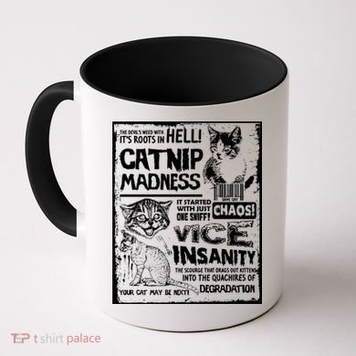 Catnip Madness Cute Kitten Cat Lover Gift For Cat Owners Coffee Mug