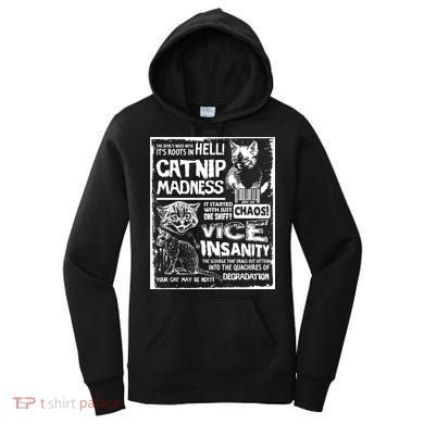 Catnip Madness Cute Kitten Cat Lover Gift For Cat Owners Women's Hoodie