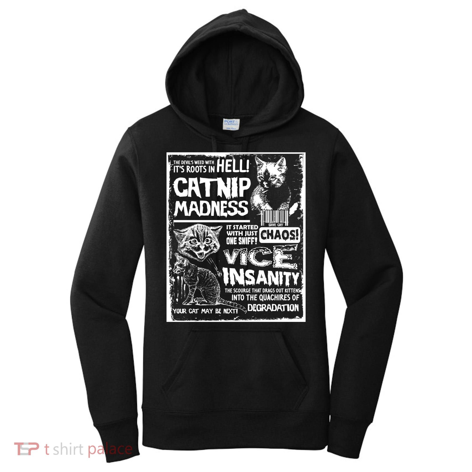 Catnip Madness Cute Kitten Cat Lover Gift For Cat Owners Women's Hoodie