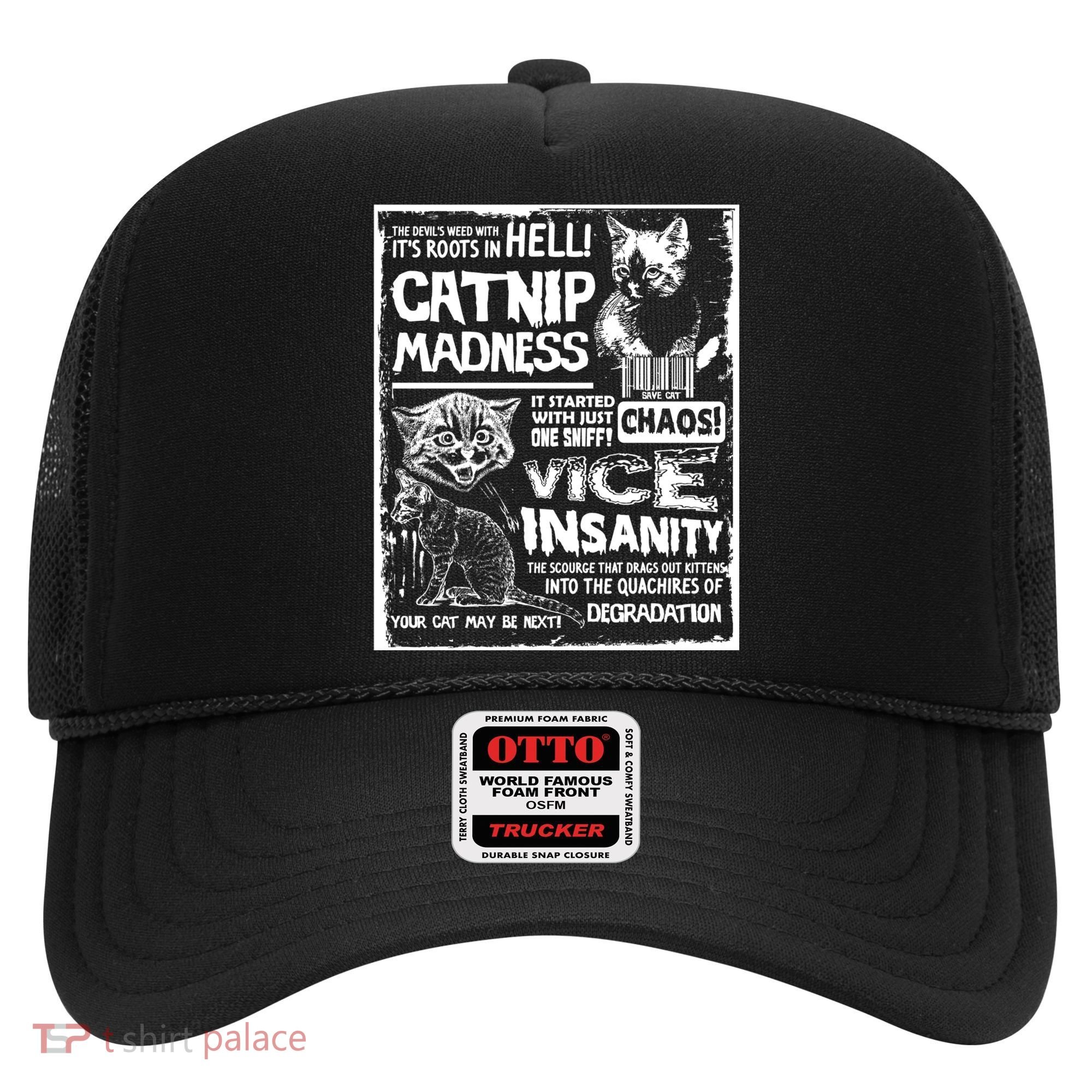 Catnip Madness Cute Kitten Cat Lover Gift For Cat Owners Hat