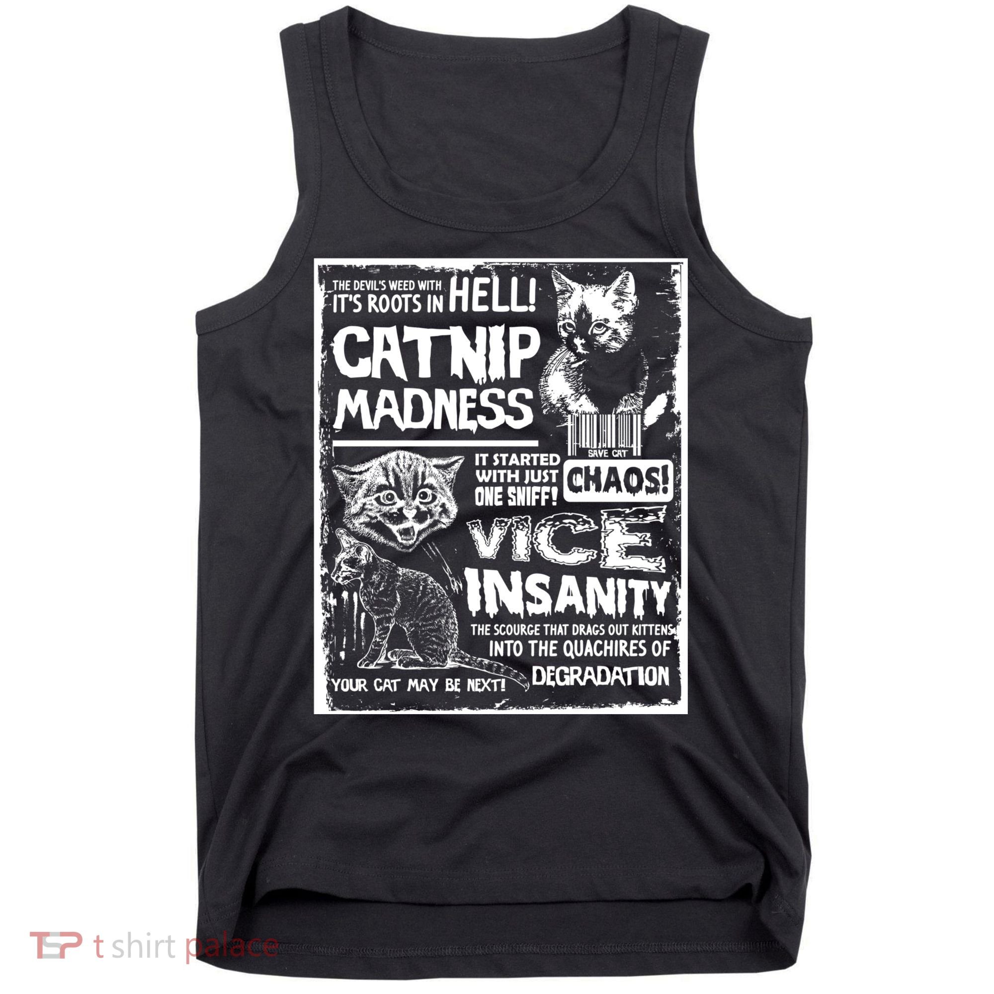 Catnip Madness Cute Kitten Cat Lover Gift For Cat Owners Tank Top