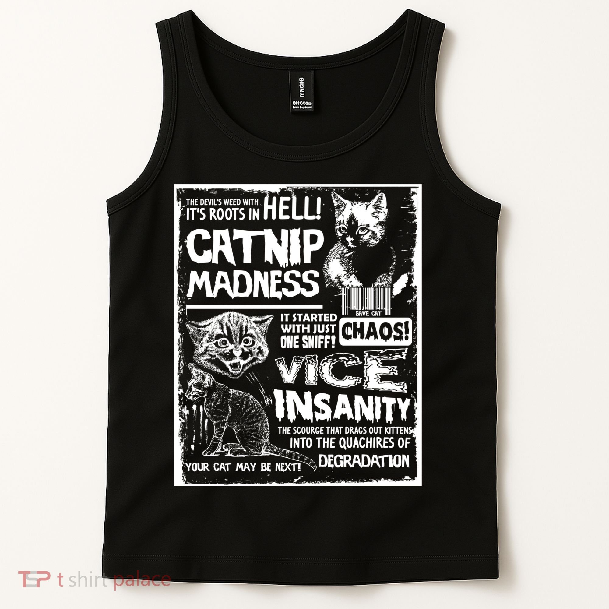 Catnip Madness Cute Kitten Cat Lover Gift For Cat Owners Tank Top