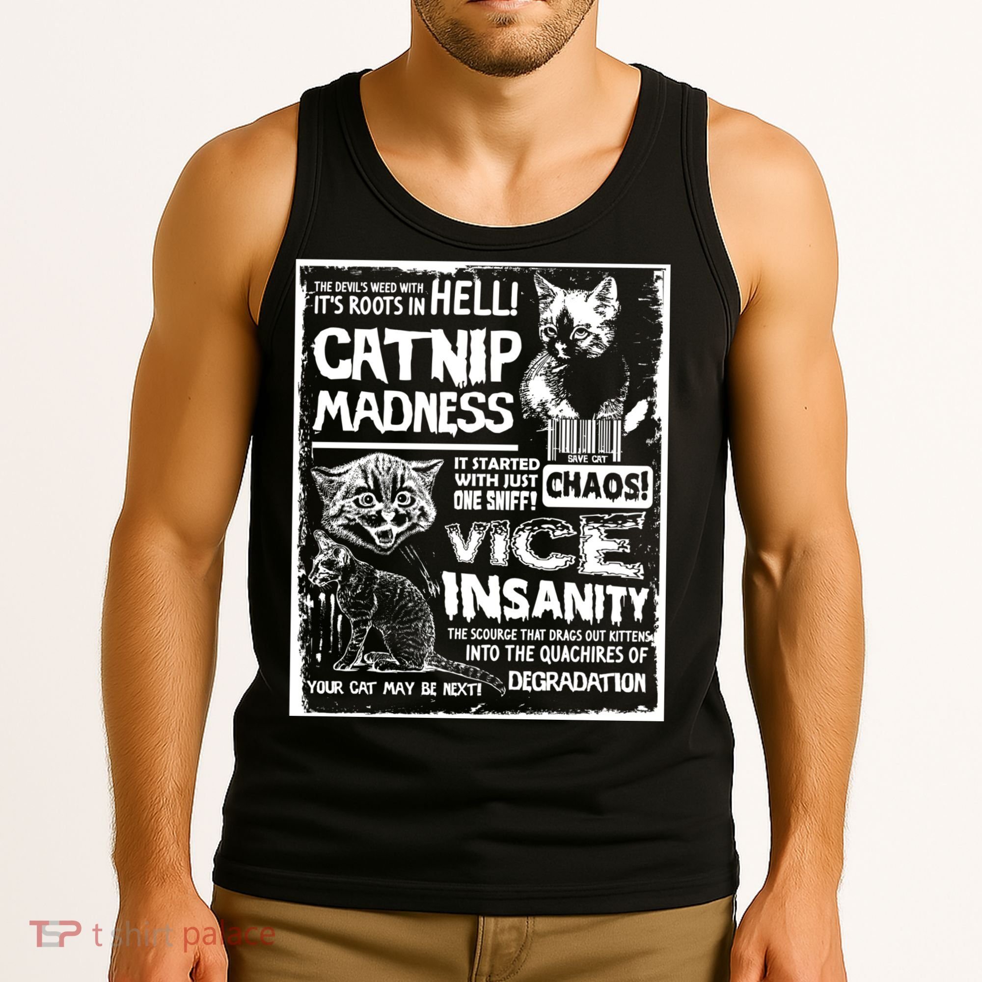 Catnip Madness Cute Kitten Cat Lover Gift For Cat Owners Tank Top