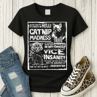 Catnip Madness Cute Kitten Cat Lover Gift For Cat Owners Women's T-Shirt thumb 3
