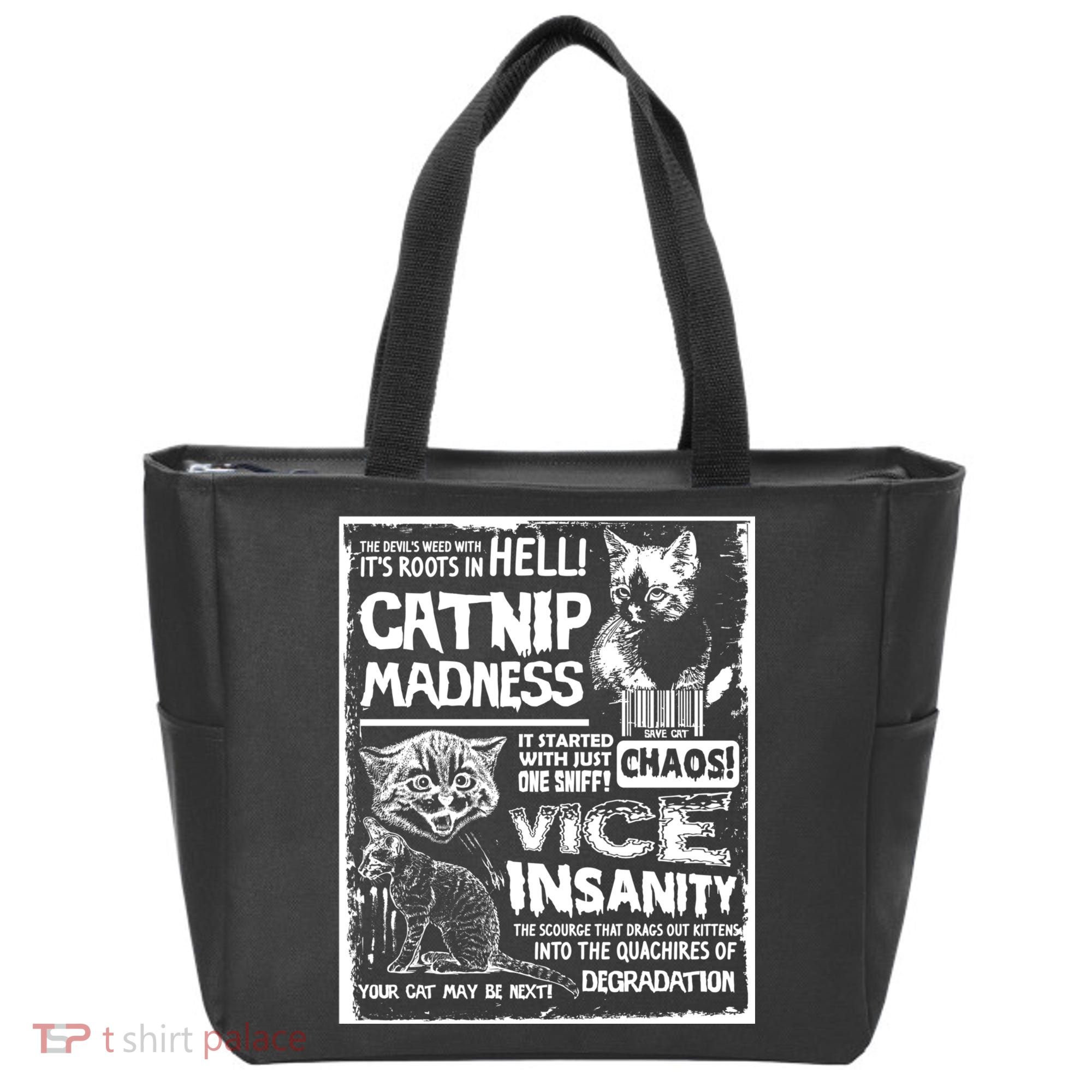 Catnip Madness Cute Kitten Cat Lover Gift For Cat Owners Tote Bag