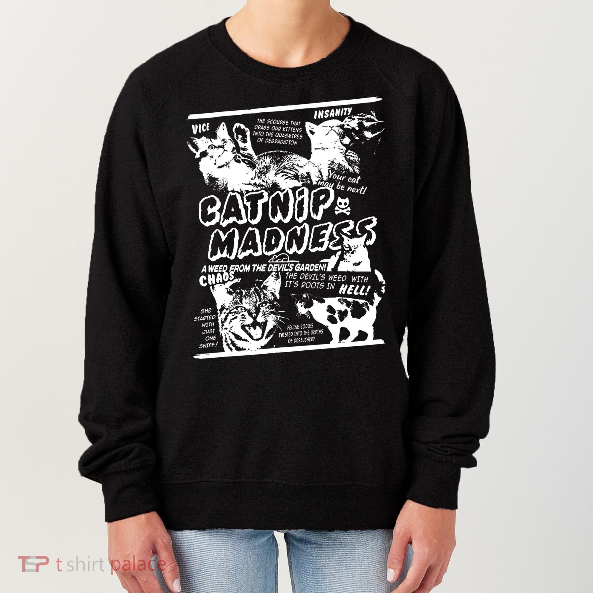 Catnip Madness Cute Kitten Cat Lover Gift For Cat Owners Women's Sweatshirt