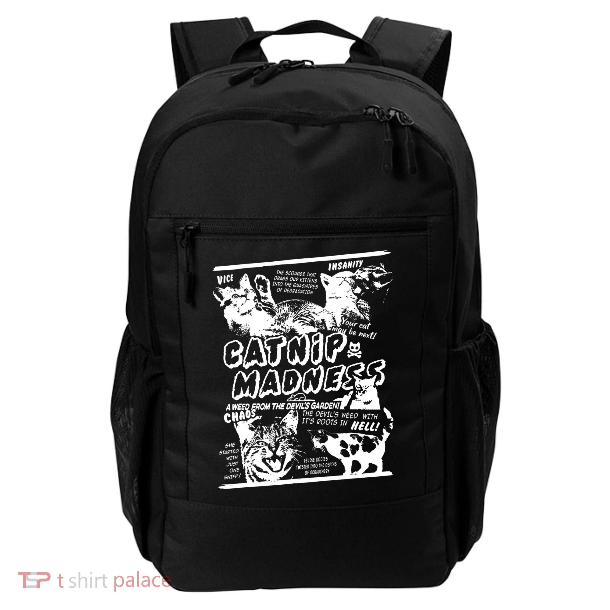 Catnip Madness Cute Kitten Cat Lover Gift For Cat Owners Backpack
