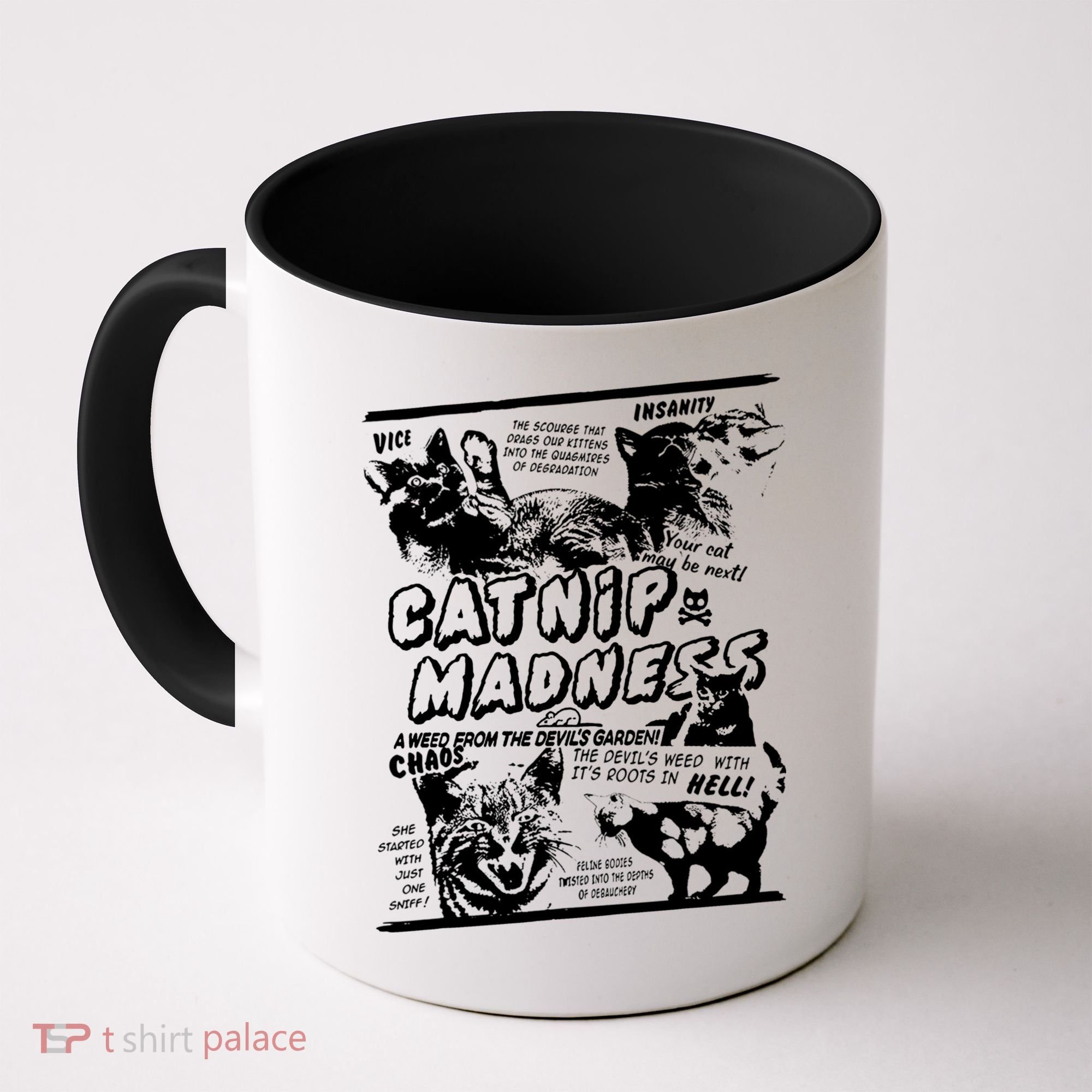 Catnip Madness Cute Kitten Cat Lover Gift For Cat Owners Coffee Mug