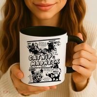 Catnip Madness Cute Kitten Cat Lover Gift For Cat Owners Coffee Mug thumb 3