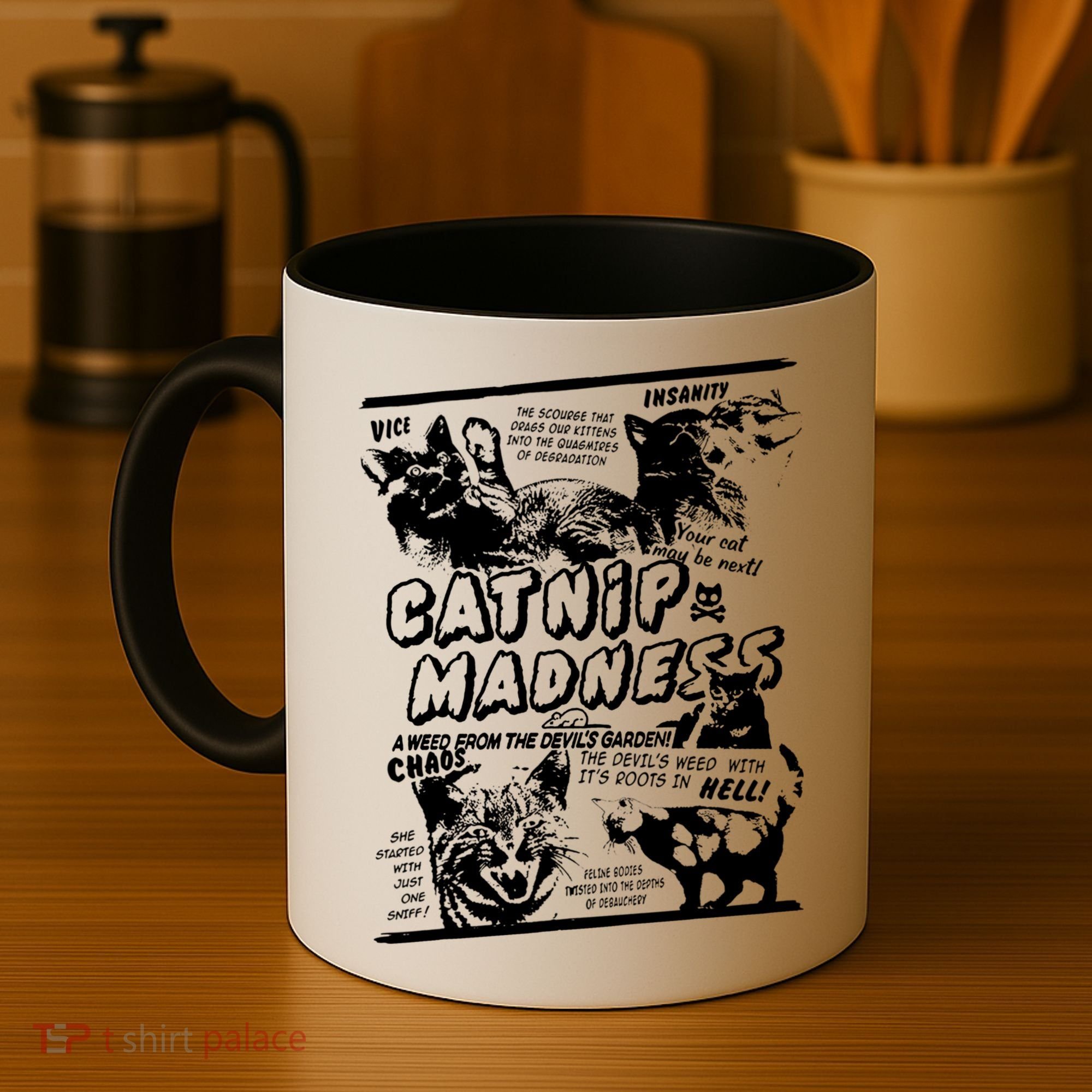 Catnip Madness Cute Kitten Cat Lover Gift For Cat Owners Coffee Mug