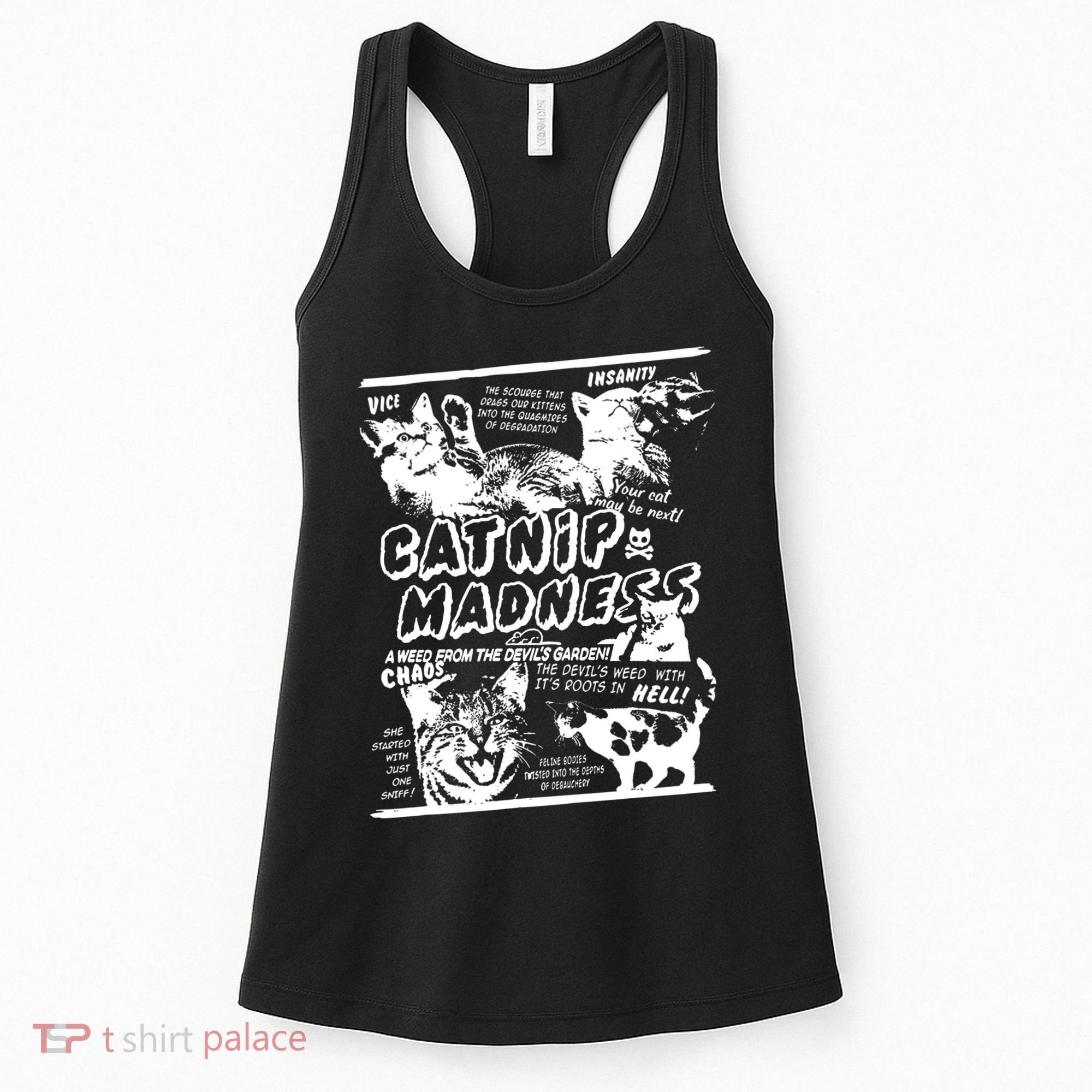 Catnip Madness Cute Kitten Cat Lover Gift For Cat Owners Women's Tank Top