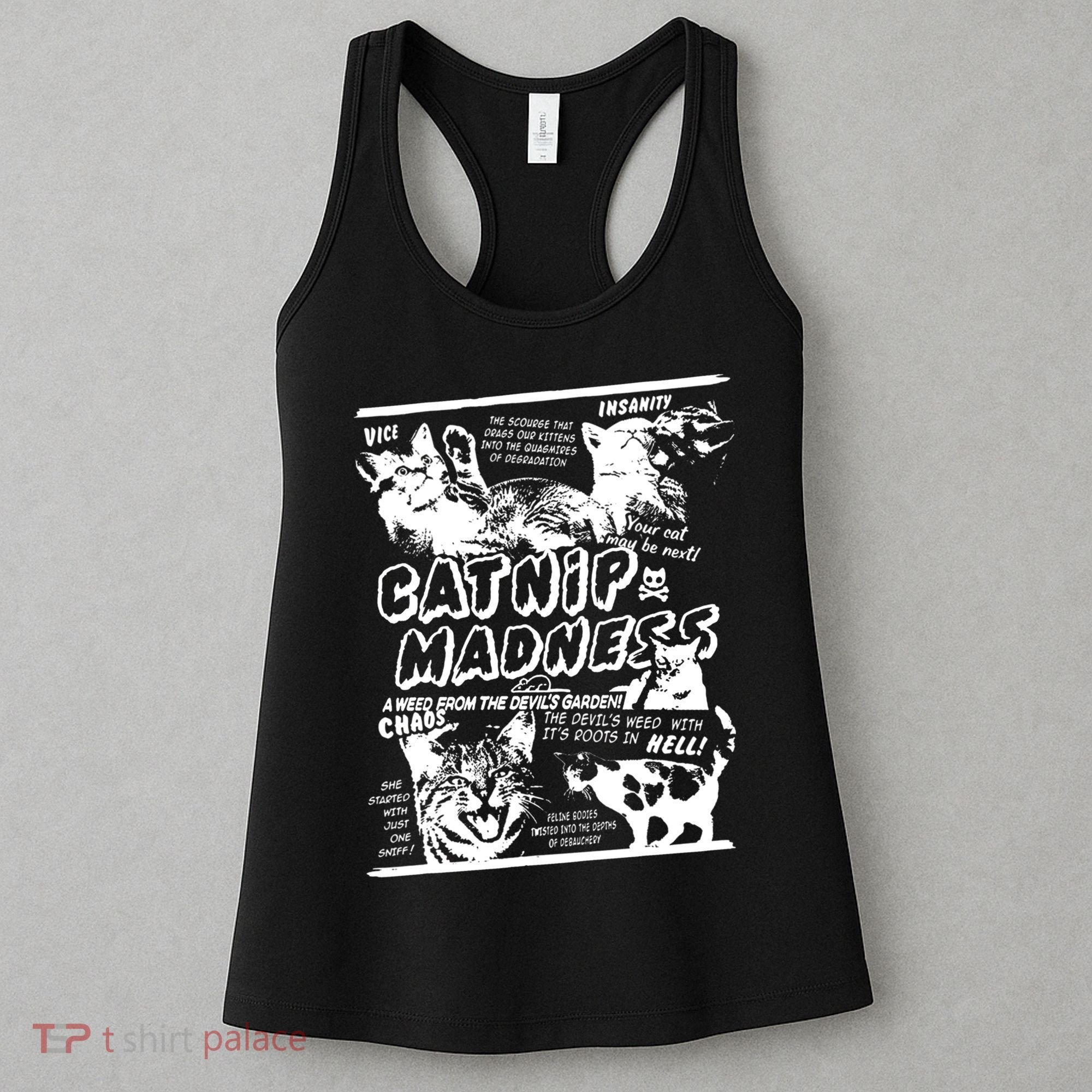 Catnip Madness Cute Kitten Cat Lover Gift For Cat Owners Women's Tank Top