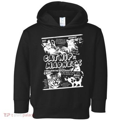 Catnip Madness Cute Kitten Cat Lover Gift For Cat Owners Toddler Hoodie