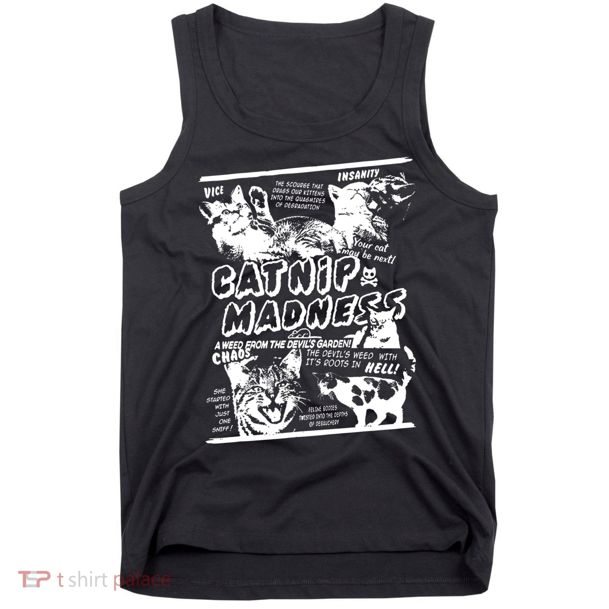Catnip Madness Cute Kitten Cat Lover Gift For Cat Owners Tank Top