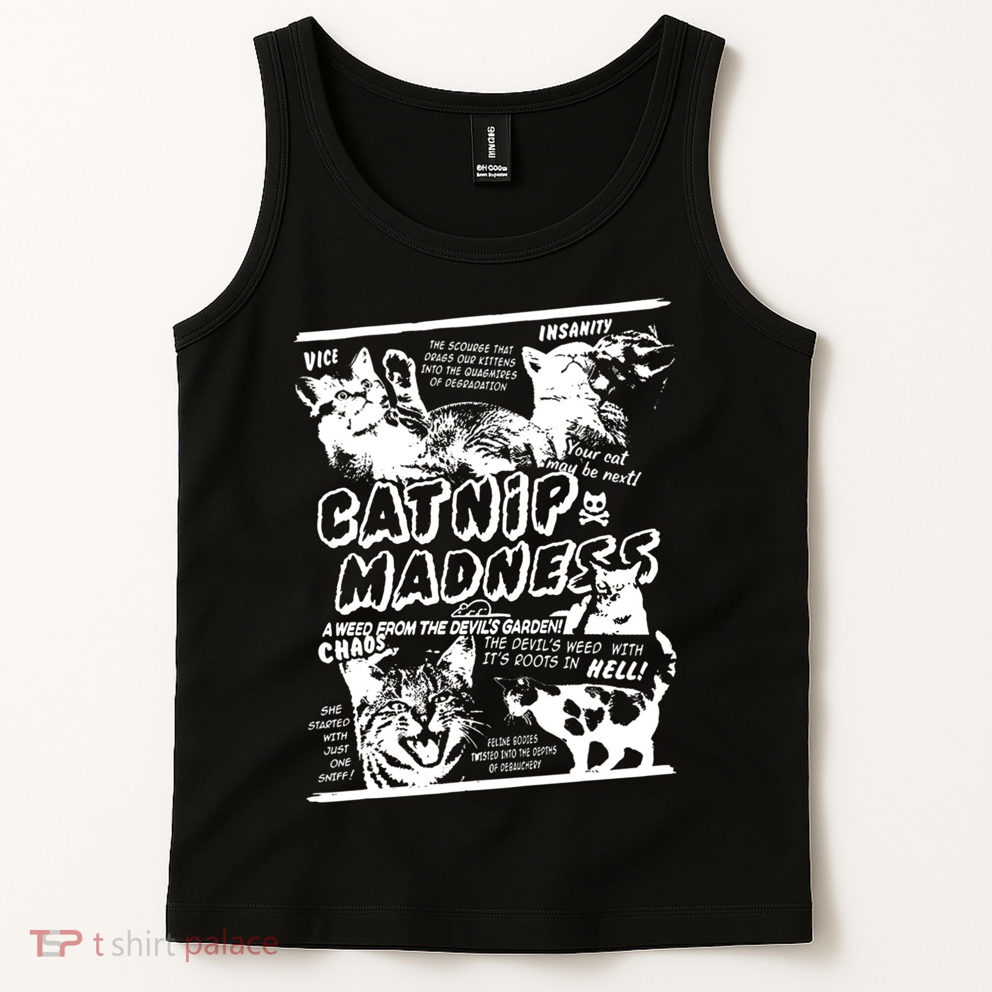 Catnip Madness Cute Kitten Cat Lover Gift For Cat Owners Tank Top