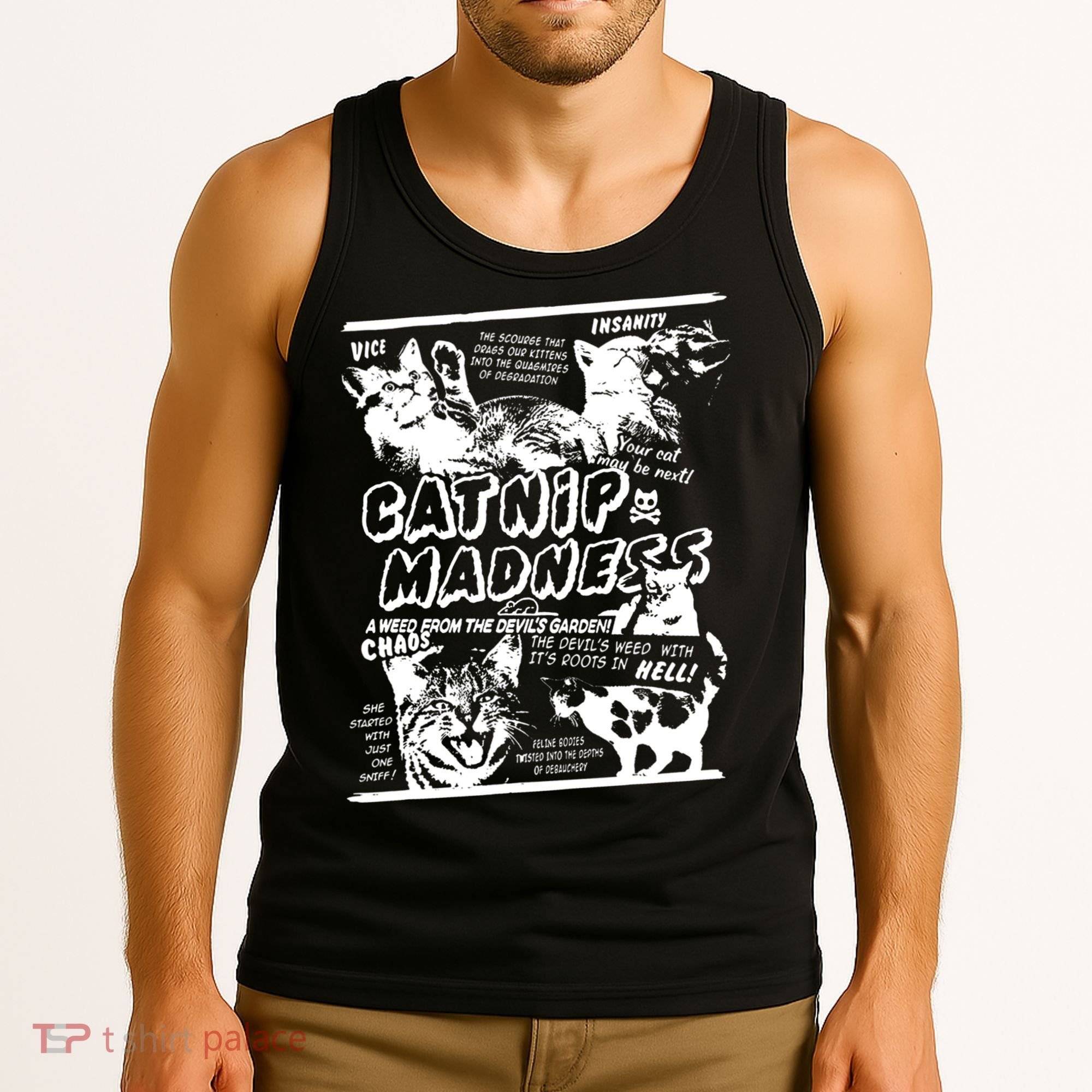 Catnip Madness Cute Kitten Cat Lover Gift For Cat Owners Tank Top