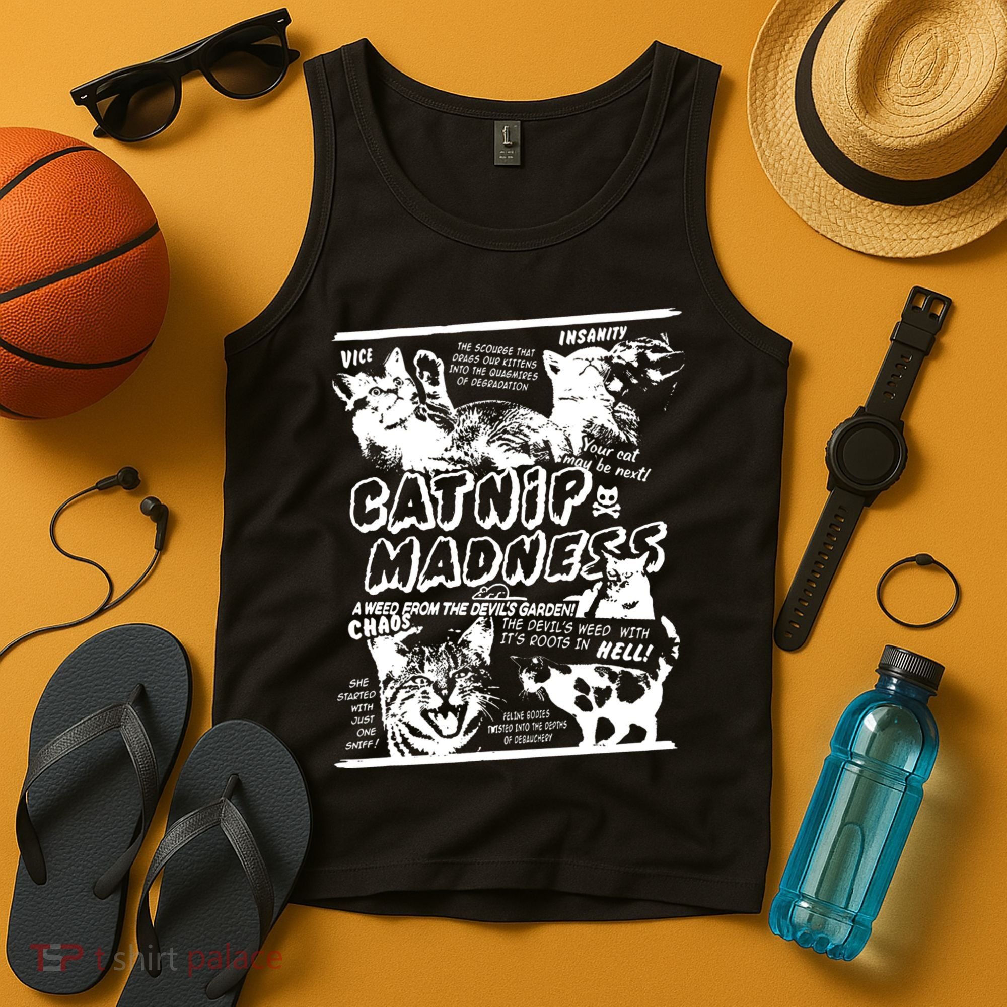 Catnip Madness Cute Kitten Cat Lover Gift For Cat Owners Tank Top
