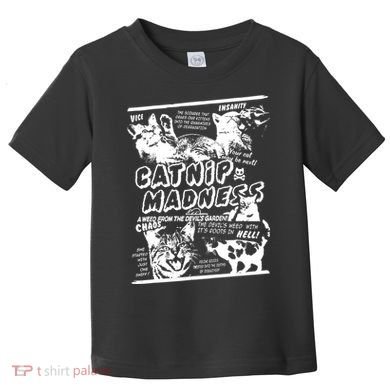 Catnip Madness Cute Kitten Cat Lover Gift For Cat Owners Toddler T-Shirt