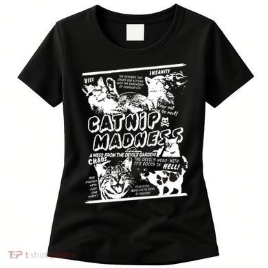 Catnip Madness Cute Kitten Cat Lover Gift For Cat Owners Women's T-Shirt