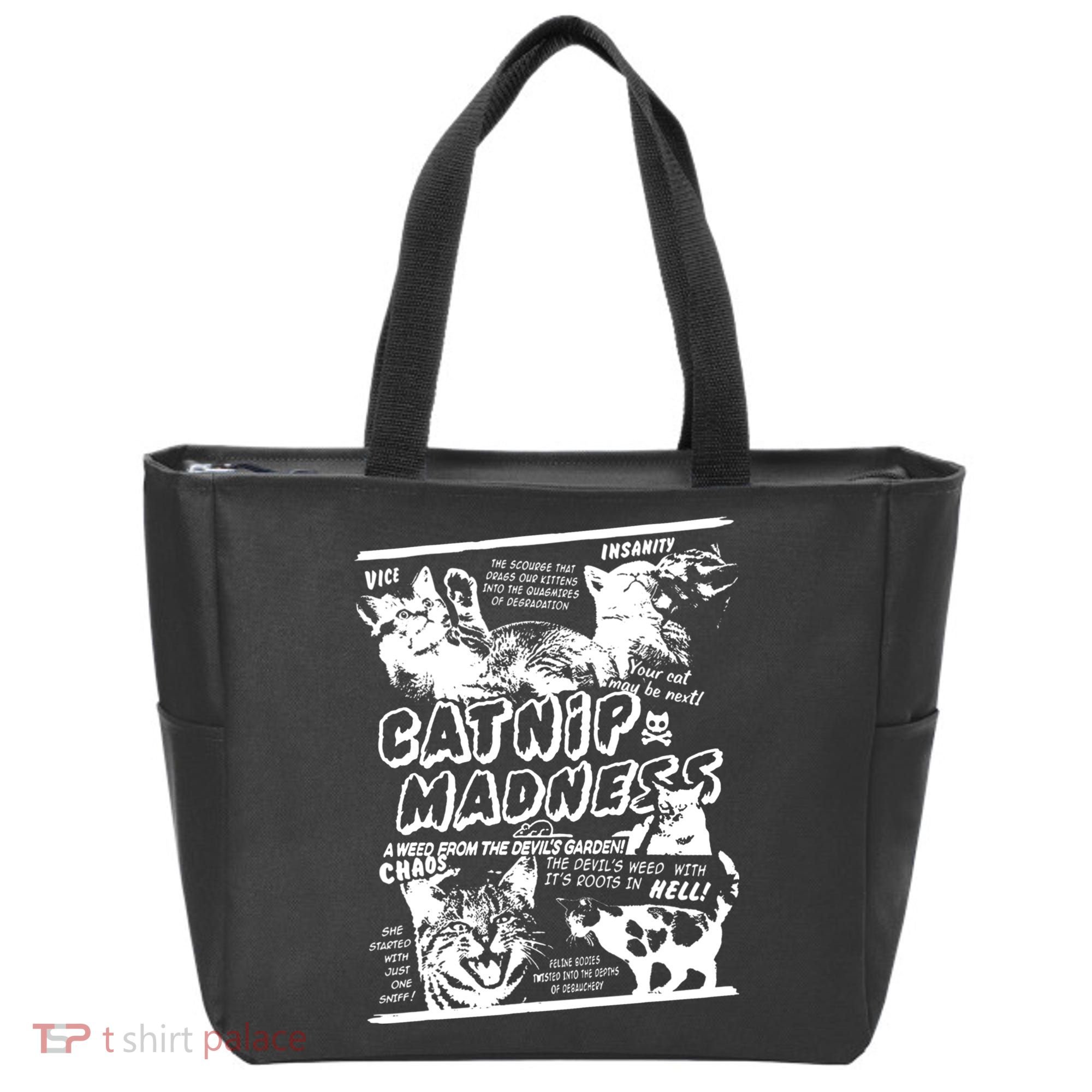 Catnip Madness Cute Kitten Cat Lover Gift For Cat Owners Tote Bag