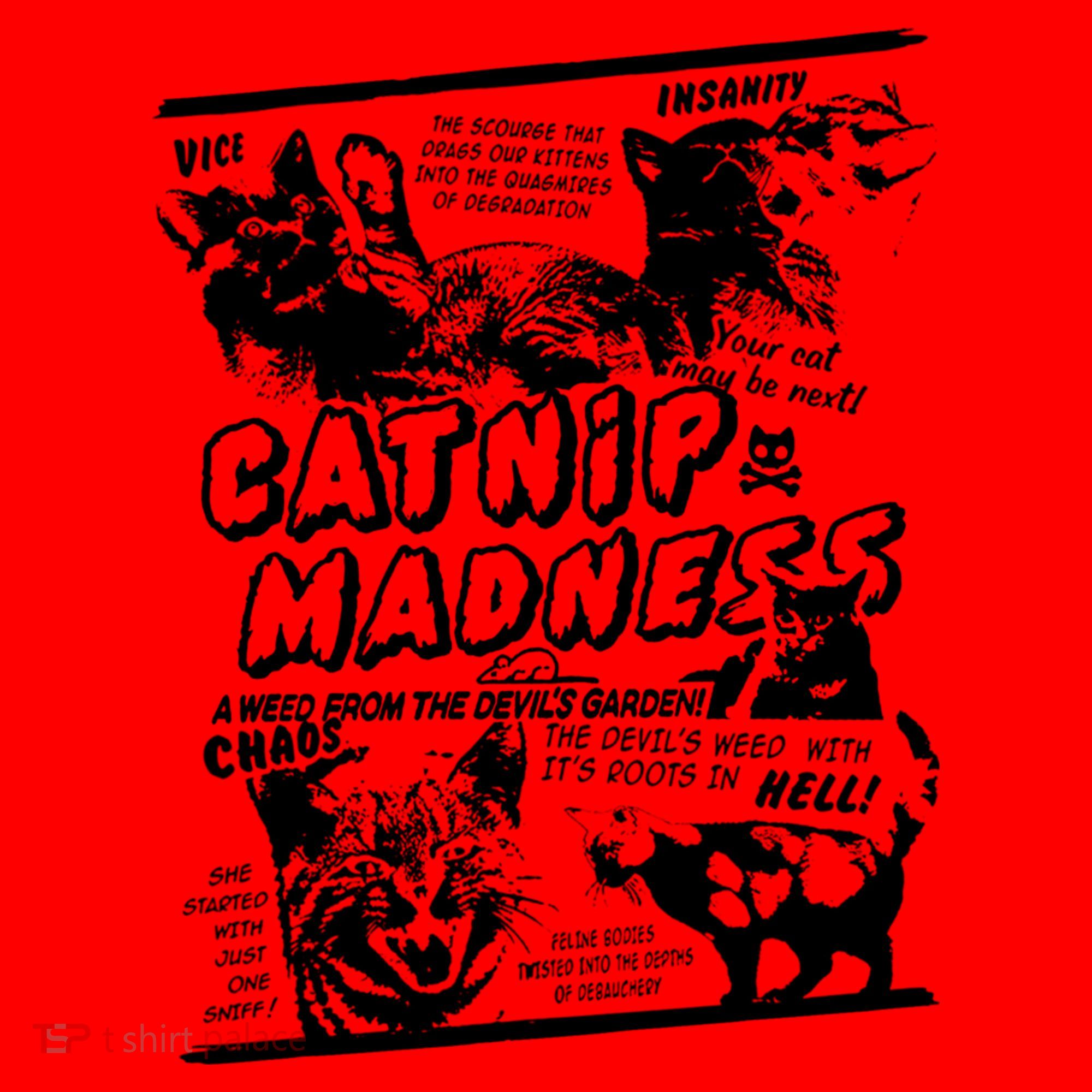 Catnip Madness Cute Kitten Cat Lover Gift For Cat Owners Santa Hat