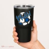 Cool Madrid Cf Soccer Ball Tumbler thumb 2