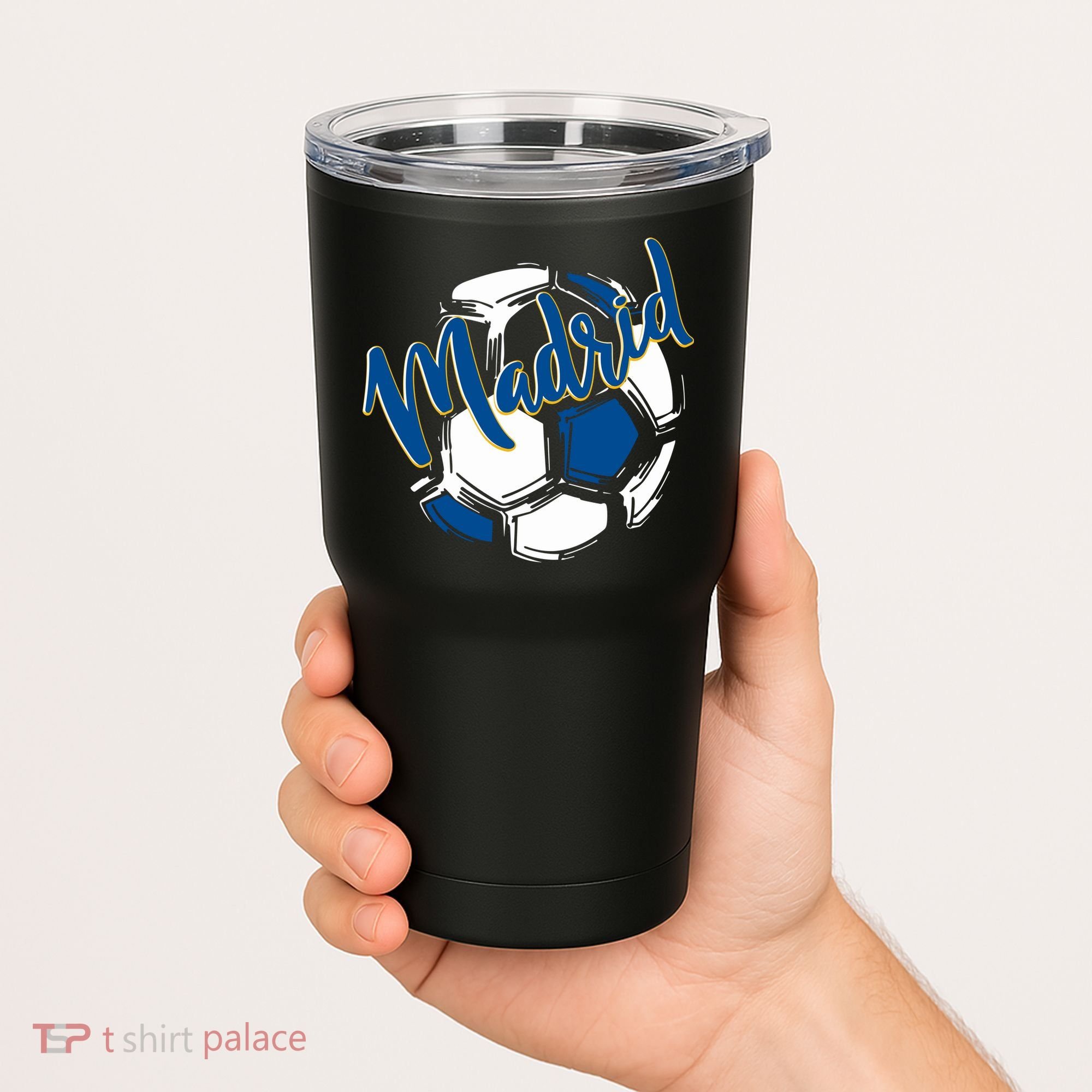 Cool Madrid Cf Soccer Ball Tumbler