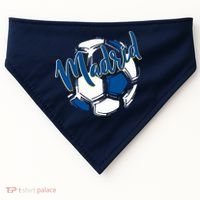 Cool Madrid Cf Soccer Ball USA-Made Doggie Bandana thumb 0