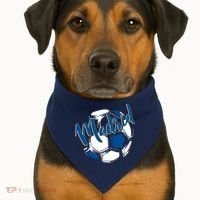 Cool Madrid Cf Soccer Ball USA-Made Doggie Bandana thumb 1