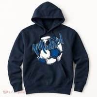 Cool Madrid Cf Soccer Ball Hoodie thumb 0