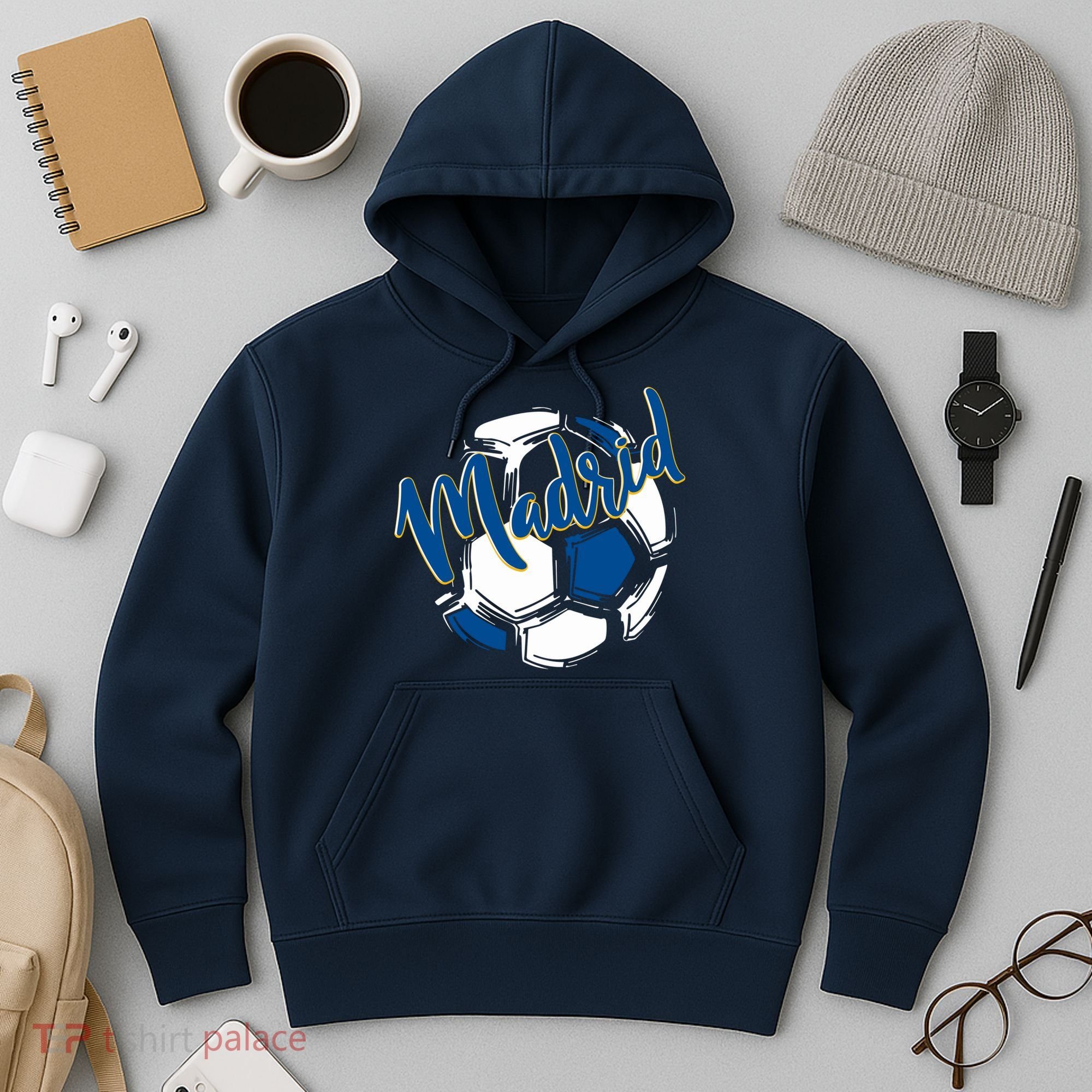 Cool Madrid Cf Soccer Ball Hoodie
