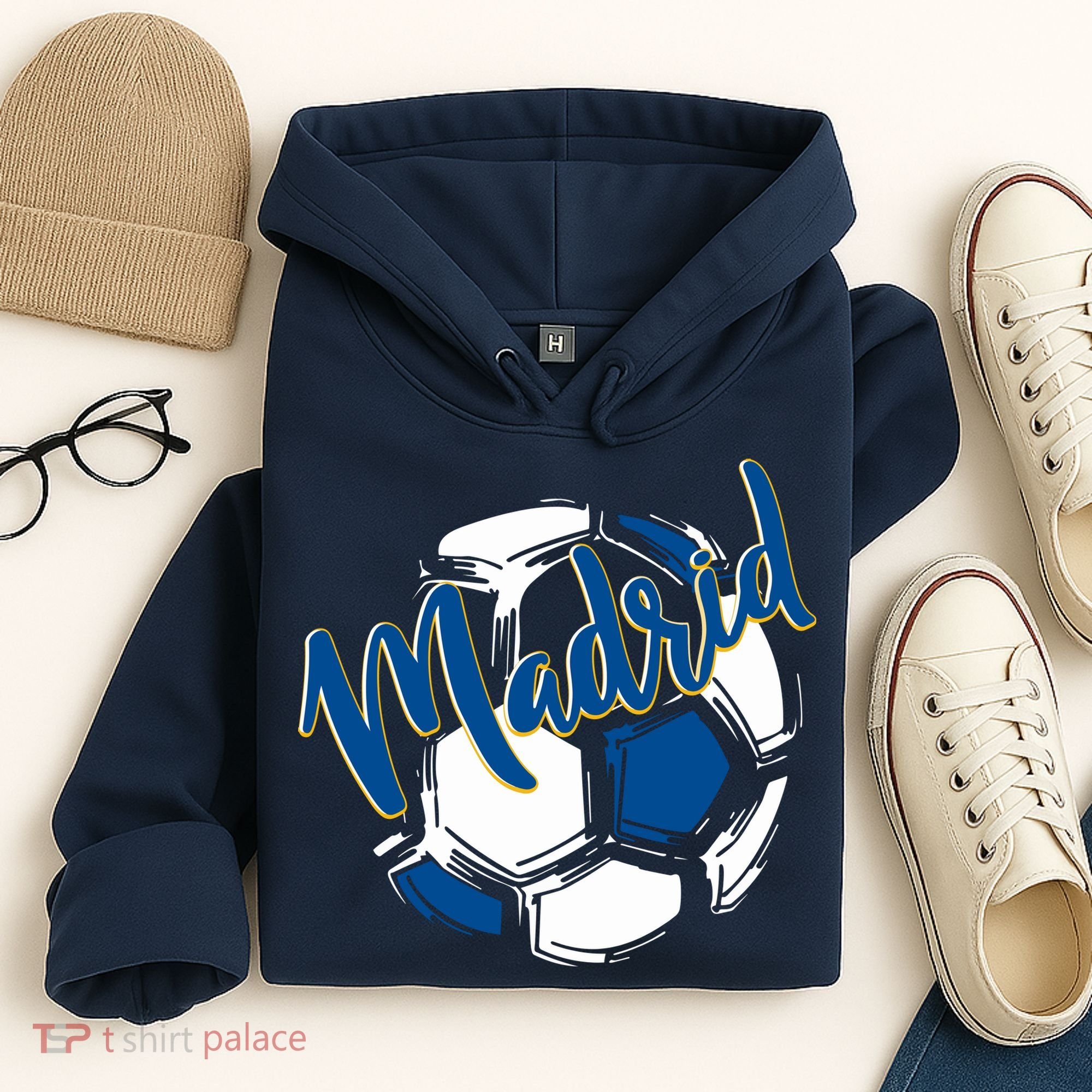 Cool Madrid Cf Soccer Ball Hoodie