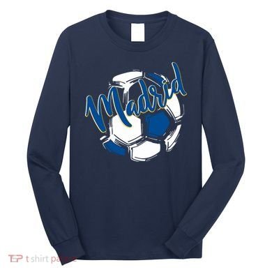 Cool Madrid Cf Soccer Ball Long Sleeve Shirt