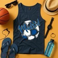 Cool Madrid Cf Soccer Ball Tank Top thumb 4