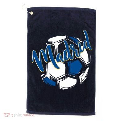 Cool Madrid Cf Soccer Ball Golf Towel