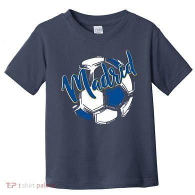 Cool Madrid Cf Soccer Ball Toddler T-Shirt