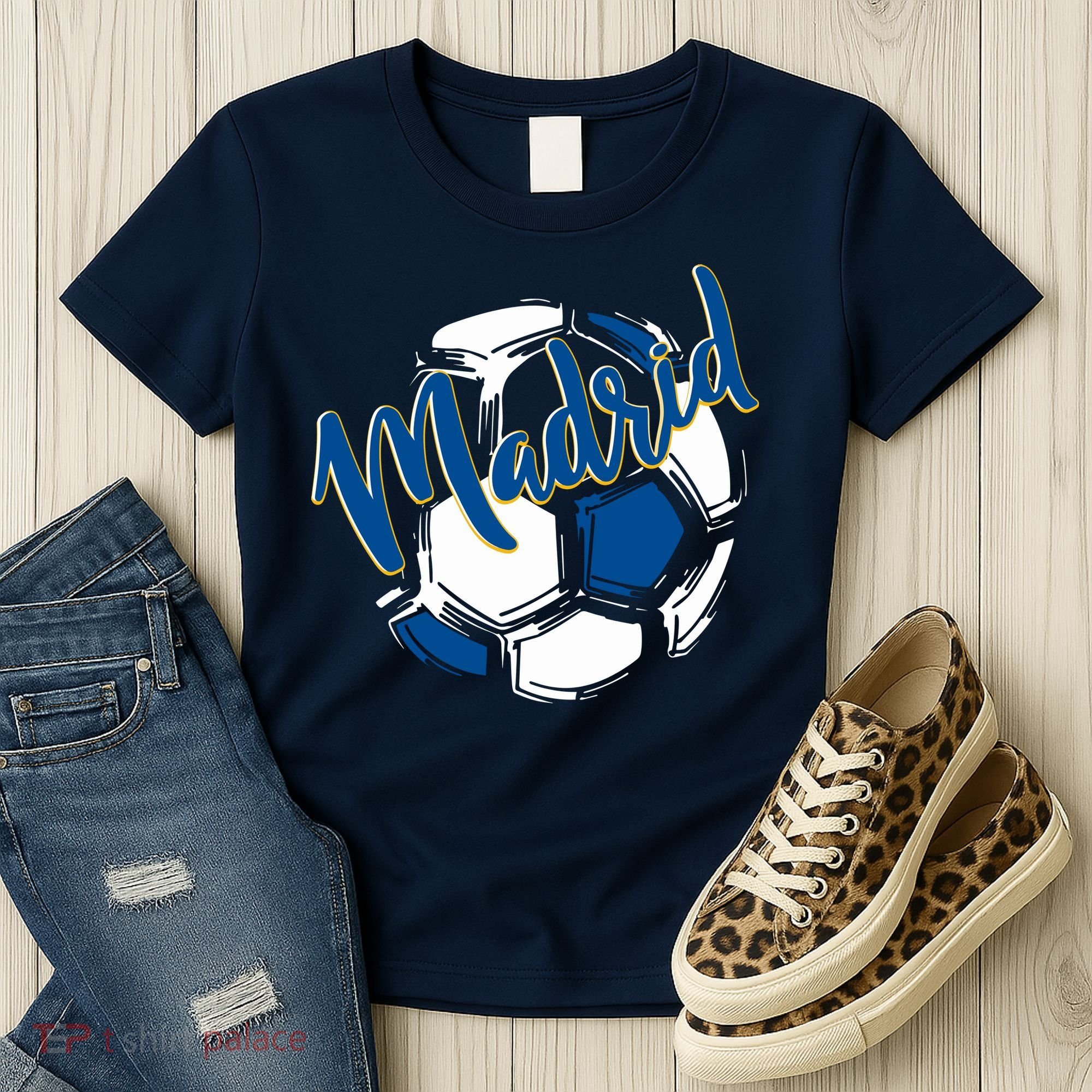 Cool Madrid Cf Soccer Ball Women's T-Shirt