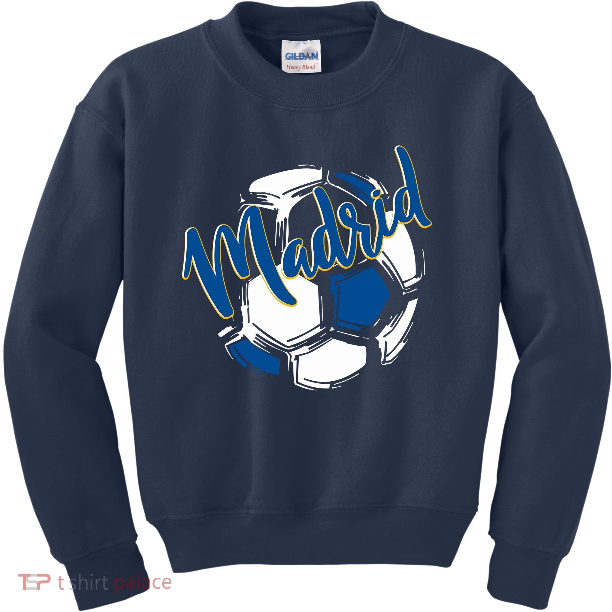 Cool Madrid Cf Soccer Ball Kids Sweatshirt